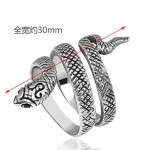 925 Silver Serpent Open-End Ring (Special Zodiac Snake Year Edition)